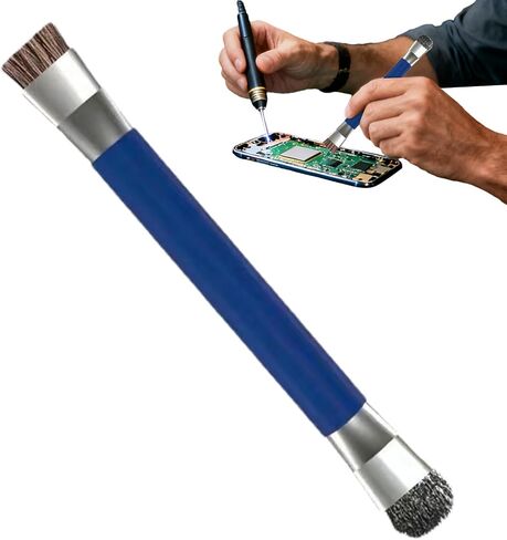 Small Cleaning Brush - Double-Head Anti-Static Precision Duster - Laptop Keyboard Cleaner - for Cleaning Computer, PC, Laptop, Electronics, Piano, Machine, Controller, Parts in Saudi Arabia