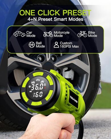 Tire inflator Portable Air Compressor Battery Powered Cordless Air Pump for Car Tire in Saudi Arabia