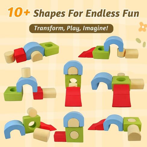 Climbing Toys for Toddlers 1-3 – 5 Pieces Soft Foam Indoor Play Blocks Set for Babies & Kids in Saudi Arabia
