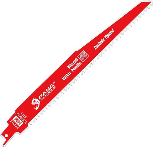 Carbide Reciprocating Saw Blade for Thick Metal, Cast Iron, Alloy Steel 9-Inch 8TPI (3-Pack) in Saudi Arabia
