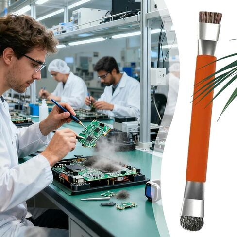 فرشاة لوحة المفاتيح، أداة تنظيف مضادة للكهرباء الساكنة، 14 × 1.5 سم، أداة تنظيف الكمبيوتر، فرشاة تنظيف الكمبيوتر المحمول، منظف الإلكترونيات الدقيقة، لأجزاء وحدة التحكم في البيانو للكمبيوتر الشخصي in Kuwait