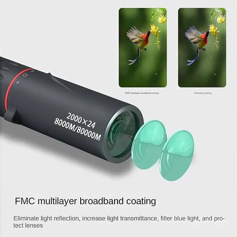24X Monocular Telescope, High Power Prism Compact Monoculars, HD Monocular Scope for Hiking Concert Travelling in Saudi Arabia