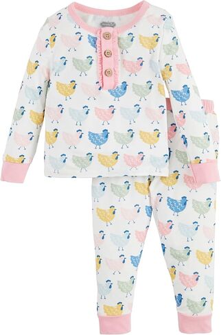 Mud Pie baby-girls Mud Pie Children's Chicken Print Pjs in Saudi Arabia