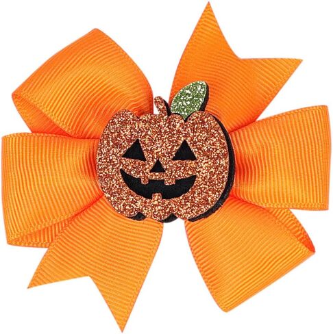 Girls Halloween Hair Clip Baby Halloween Hair Accessories Hair Pin 2 Pack ZFJ37 (Pumpkin) in Saudi Arabia