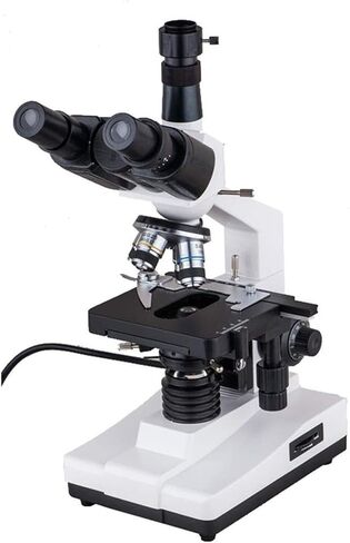 X-S-P100S-M Biological Microscope, 40X-1600X Magnification, LED Light, Trinocular Head, WF10X Eyepiece for School & Home Education in Saudi Arabia