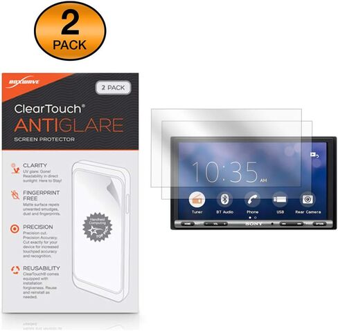 BoxWave Screen Protector Compatible with Sony XAV-AX3000 - ClearTouch Anti-Glare (2-Pack), Anti-Fingerprint Matte Film Skin for Sony XAV-AX3000 in Saudi Arabia