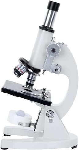 Compound Monocular Microscope for Kids & Students, 40X-6000X Magnification, Coarse & Fine Focus, LED Illumination, Includes Mobile Phone Holder in Saudi Arabia