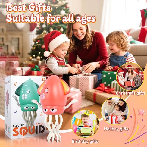 Sachie Dancing Octopus Baby Toy – Electric Crawling Octopus with Music & Lights, Rechargeable Sensory Toy for Infants & Toddlers, Fun Learning Gift for Boys & Girls(Pink) in Saudi Arabia