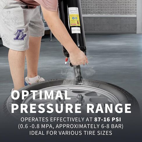 Tire Bead Seater, 12L/3.2 Gallon Air Tire Bead Blaster, 116 PSI Portable Tire Inflator, Handheld Bead Bazooka, Build-in Piston Valve in Saudi Arabia