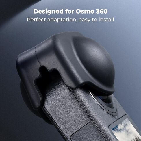 طقم واقي شاشة K&F CONCEPT متوافق مع ملحقات DJI OSMO 360، شاشة فائقة الدقة من الزجاج المقسى مع غطاء واقٍ لعدسة السيليكون، صلابة 9H ومضادة لبصمات الأصابع ومقاومة للخدش in Kuwait