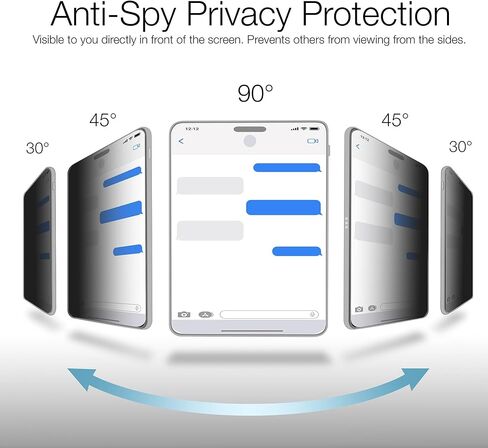 واقي شاشة BoxWave متوافق مع JVC KW-V960BW - ClearTouch Crystal Privacy (عبوتان)، واقي شاشة للخصوصية مرن شفاف in Saudi Arabia