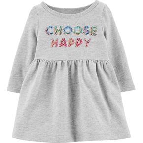 فستان جيرسي للفتيات من Carter's منقط/ترتر اختر Happy in Kuwait
