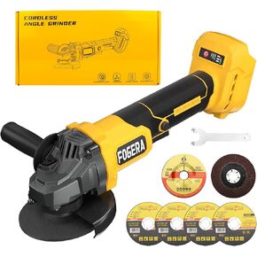 Cordless Angle Grinder, 4-1/2 Inch Power Grinder Tools Compatible with Dewalt 20V MAX Battery, 3 Speed Power Cordless Grinder for Metal Grinding, Cutting, Rust Removal (Battery Not Included) in Saudi Arabia