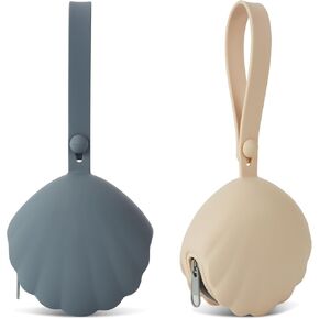 Silicone Pacifier Holder Case, Portable Leakproof Design Baby Pacifier Storage Case, BPA Free, Easy Clean, 2 Pack (Dusty Lilac+Blush) in Saudi Arabia