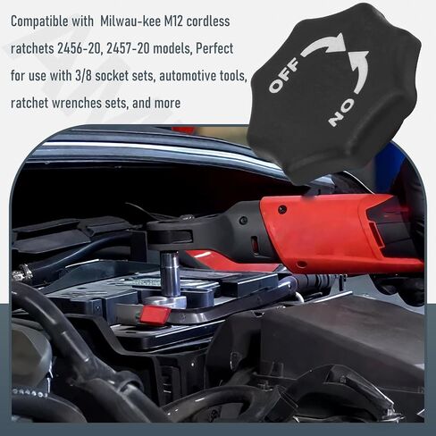 Upgrade Magnetic Ratchet Switch for Milwaukee M12 2456-20, 2457-20 & Most 3/8" Cordless Ratchets, Perfect for Toolboxes, Multiple Ratchets and Backups – Magnetic Twist Button Tool/Secure Tool Mount in Saudi Arabia