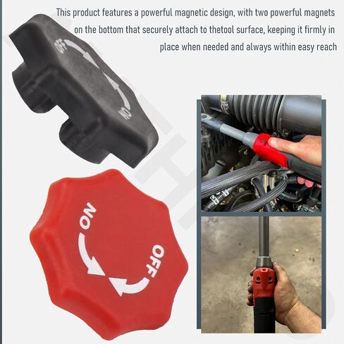 Upgrade Magnetic Ratchet Switch for Milwaukee M12 2456-20, 2457-20 & Most 3/8" Cordless Ratchets, Perfect for Toolboxes, Multiple Ratchets and Backups – Magnetic Twist Button Tool/Secure Tool Mount in Saudi Arabia