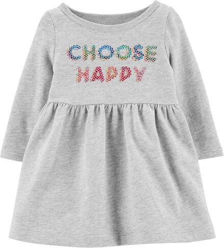 فستان جيرسي للفتيات من Carter's منقط/ترتر اختر Happy in Kuwait