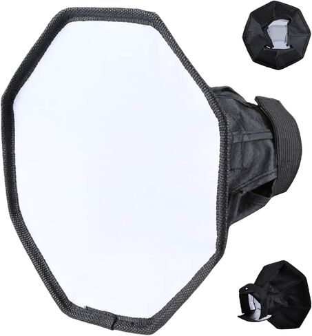 Flash Diffuser for Speedlight,Macro Photography Flash Diffuser - Speedlight Octagonal, Light for Dish- in Kuwait