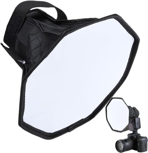 Flash Diffuser for Speedlight,Macro Photography Flash Diffuser - Speedlight Octagonal, Light for Dish- in Kuwait