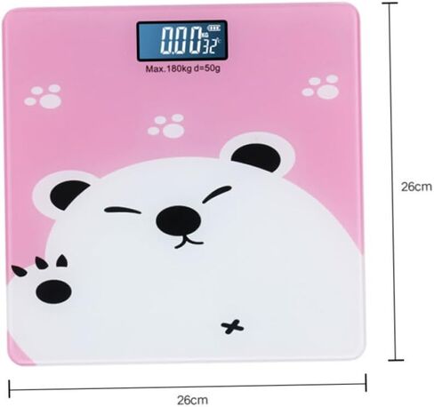 UPKOCH Multifunctional Digital Weight Scale with High Precision Sensor for Adults and Pets Up to Pink Electronic Scale with LCD Screen and Indoor Temperature Display in Saudi Arabia