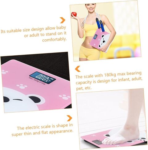Electronic and Adult Scale Max Capacity Digital Weight Scale with LCD Screen Flat Design for Pet and Family Use Precise Easy Read Display for Home Weighing in Saudi Arabia