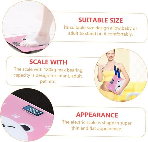 Electronic and Adult Scale Max Capacity Digital Weight Scale with LCD Screen Flat Design for Pet and Family Use Precise Easy Read Display for Home Weighing in Saudi Arabia