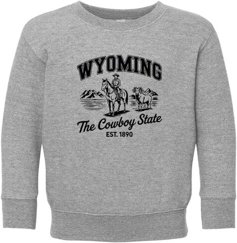 Cowboy State Wyoming Kids Sweatshirt Toddler in Saudi Arabia