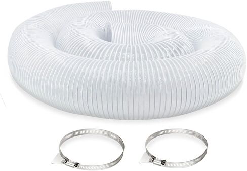 JUYO VONSAN 8 inch Dust Collection Hose 10ft Heavy Duty Flexible PVC Dust Collector Hose With Clamps (PVC, 8IN-10FT) in Saudi Arabia