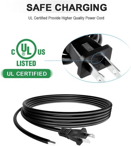 سلك طاقة تيار متردد 18AWG مدرج في قائمة UL بطول 10 أقدام متوافق مع منشار الرقصة Bosch 1584VS (0601584639) 1587AVS (0601587651) in Saudi Arabia
