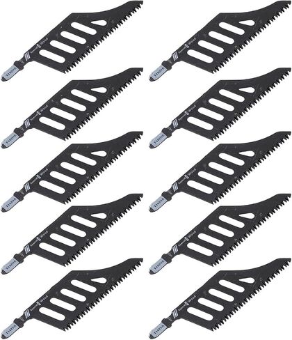 10PCS Jigsaw Blades Curved Saw Blades 90 Degree Corner Cutting Blades for Wood Plastic Fiberboard with High Carbon Steel Triple Ground Teeth in Saudi Arabia