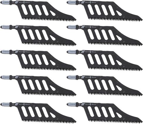 10PCS Jigsaw Blades Curved Saw Blades 90 Degree Corner Cutting Blades for Wood Plastic Fiberboard with High Carbon Steel Triple Ground Teeth in Saudi Arabia
