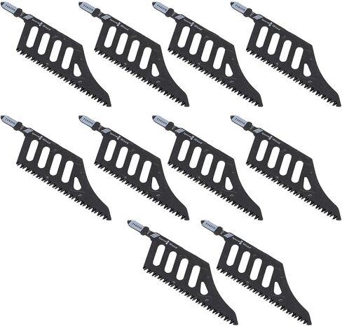 10PCS Jigsaw Blades Curved Saw Blades 90 Degree Corner Cutting Blades for Wood Plastic Fiberboard with High Carbon Steel Triple Ground Teeth in Saudi Arabia