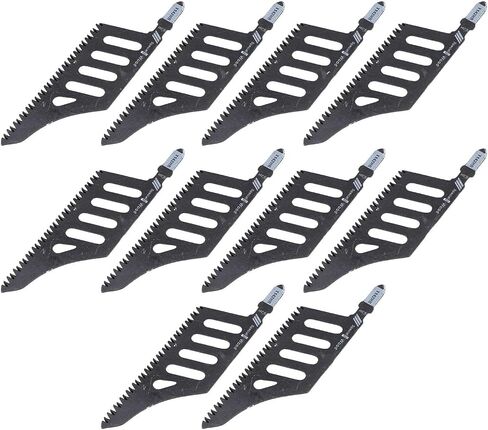 10PCS Jigsaw Blades Curved Saw Blades 90 Degree Corner Cutting Blades for Wood Plastic Fiberboard with High Carbon Steel Triple Ground Teeth in Saudi Arabia