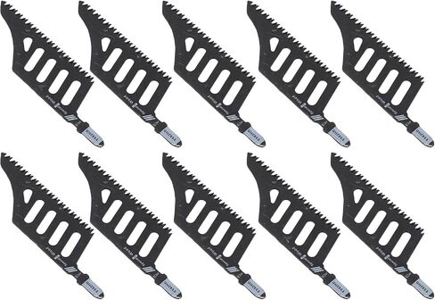 10PCS Jigsaw Blades Curved Saw Blades 90 Degree Corner Cutting Blades for Wood Plastic Fiberboard with High Carbon Steel Triple Ground Teeth in Saudi Arabia