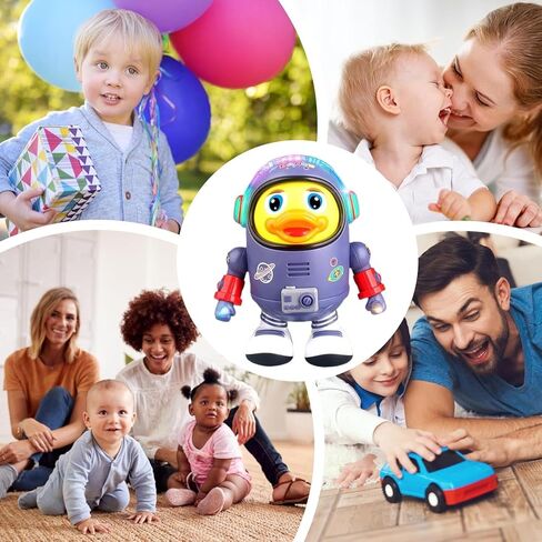 لعبة البطة الراقصة الفضائية، لعبة البطة الموسيقية الراقصة التفاعلية، روبوت المشي على شكل بطة الطفل، لعبة البطة الراقصة الكهربائية، ألعاب موسيقية للأطفال، ألعاب البطة الغنائية اللطيفة مع أضواء LED للموسيقى in Kuwait