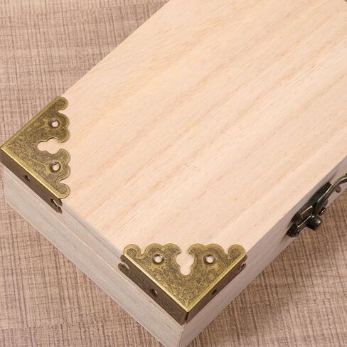 12 Pcs Decorative Corner Protectors Antique Bronze Edge Safety Guards Covers Decorative Metal Corner Guard with Screws for Storage Box Furniture Tables Cabinets Jewelry Box Picture Frame in Saudi Arabia