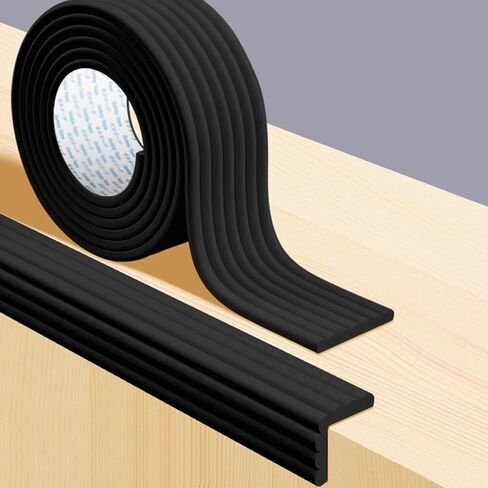 Proof Edge Corner Protector, 2pcs 78.7in/200cm Furniture Safety Bumpers Guard Padding, Soft NBR Rubber Foam Adhesive Cushion, Fireplace Cabinets Table Desk Edges & Sharp Corners (Beige) in Kuwait