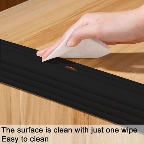 Proof Edge Corner Protector, 2pcs 78.7in/200cm Furniture Safety Bumpers Guard Padding, Soft NBR Rubber Foam Adhesive Cushion, Fireplace Cabinets Table Desk Edges & Sharp Corners (Beige) in Kuwait
