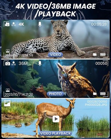 نظارات للرؤية الليلية، مناظير 4K مع كاميرا، شاشة عالية الدقة 3.5 بوصة وبطاقة TF سعة 32 جيجابايت، رؤية ليلية 9 تروس، تكبير رقمي 10X، رؤية ليلية ببطارية 4000 مللي أمبير في الساعة in Kuwait