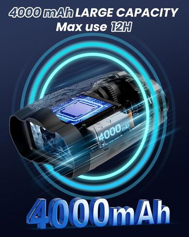 نظارات للرؤية الليلية، مناظير 4K مع كاميرا، شاشة عالية الدقة 3.5 بوصة وبطاقة TF سعة 32 جيجابايت، رؤية ليلية 9 تروس، تكبير رقمي 10X، رؤية ليلية ببطارية 4000 مللي أمبير في الساعة in Kuwait