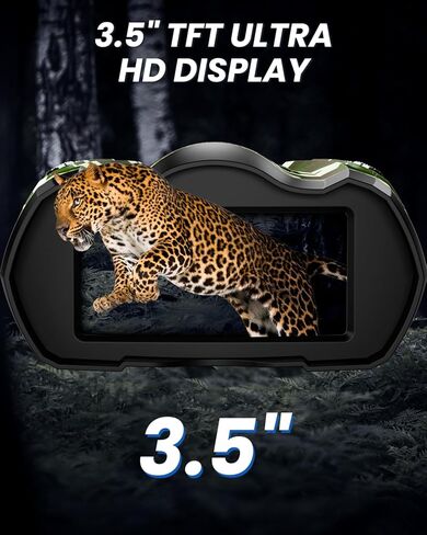 نظارات للرؤية الليلية، مناظير 4K مع كاميرا، شاشة عالية الدقة 3.5 بوصة وبطاقة TF سعة 32 جيجابايت، رؤية ليلية 9 تروس، تكبير رقمي 10X، رؤية ليلية ببطارية 4000 مللي أمبير في الساعة in Kuwait