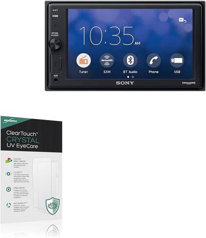 BoxWave Screen Protector Compatible with Sony XAV-AX1000 - ClearTouch Crystal Anti-UV EyeCare (2-Pack), Filters Out Harmful Blue Light Reduce Fatigue in Saudi Arabia