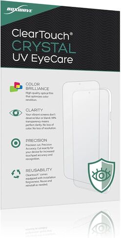 BoxWave Screen Protector Compatible with Sony XAV-AX1000 - ClearTouch Crystal Anti-UV EyeCare (2-Pack), Filters Out Harmful Blue Light Reduce Fatigue in Saudi Arabia