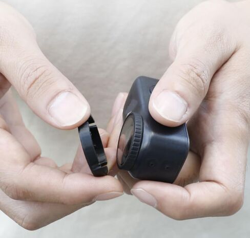 مجموعة غطاء عدسة لكاميرا DJI Osmo Nano، تحمي غطاء العدسة الزجاجية من الصدمات والخدوش والغبار (أسود + أسود) in Saudi Arabia