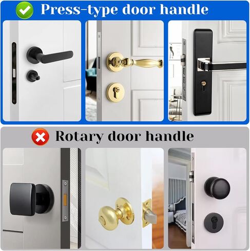 2 Pack Child Proof Door Lock, Door Handle Baby Proof Doors Locks for Kids Safety Child Doors Knob Covers Lever Lock with Adhesive Backing Prevents Toddlers from Opening White in Saudi Arabia