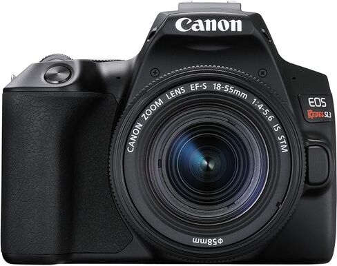 كاميرا Canon EOS Rebel SL3 DSLR مع EF-S 18-55mm f/4-5.6 هي STM وعدسة تكبير تليفوتوغرافي عالية الدقة 420-800 مم f/8.3 + ذاكرة 64 جيجابايت + مرشحات + حامل ثلاثي القوائم + المزيد (حزمة 36 قطعة) (متجددة) in Saudi Arabia