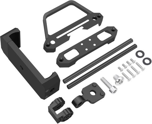 Aluminum Transmitter Protector Frame Bracket with Phone Mount Holder for Flysky Noble NB4 Pro NB4 Lite NB4+ Upgrade Parts (Black) in Kuwait