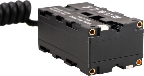Hersmay Dual NP-F970 Dummy Battery D-TAP to NP-F550/750/970 Dummy Battery for Synchronous Power Atomos Ninja Shinobi Monitor Video Transmitter LED Light,USB Type-C PD in Out in Saudi Arabia