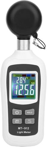 Digital Light Meter Portable 0-20000 Lx Digital Light Meter Photometer Illuminometer Luxmeter Temperature Measurer in Saudi Arabia