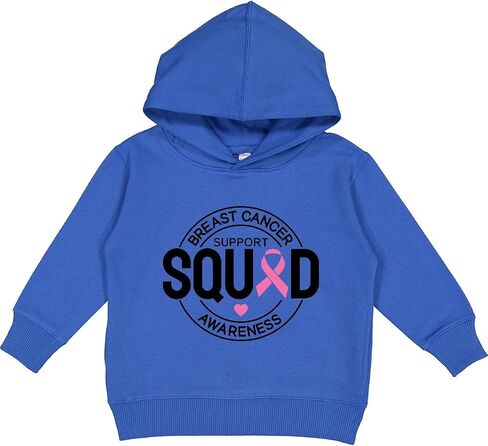 inktastic Breast Cancer Support Squad Toddler Hoodie in Kuwait